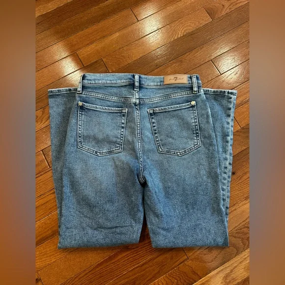 🎉 NWOT 🎉 7 For All Mankind High-Waisted Slim Kick Must Capri Size 28 - Picture 4 of 9